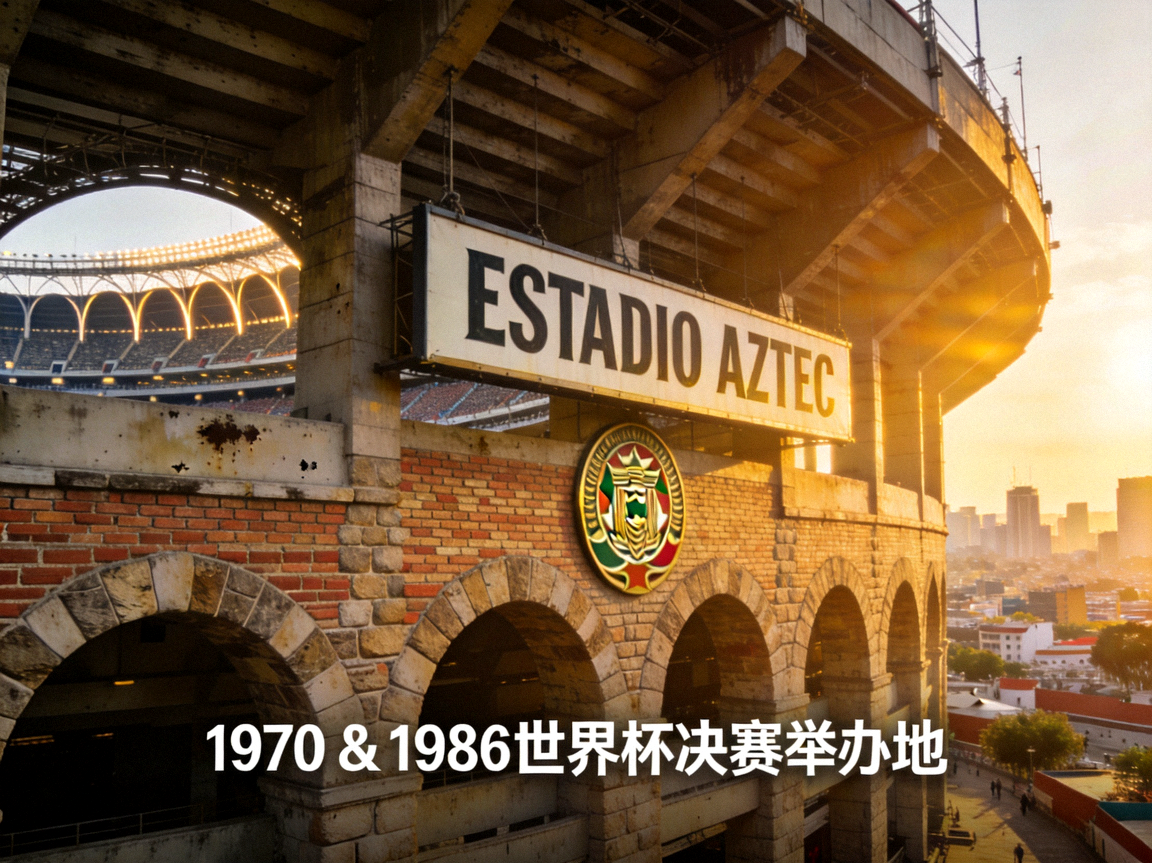 墨西哥城阿兹特克体育场历史性外观 - 曾举办1970和1986世界杯决赛